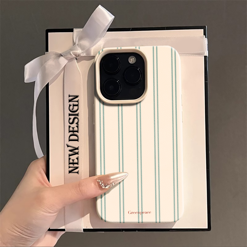 Phone Cases Otterbox - 핑크 스트라이프 프린트 여름 폰 케이스