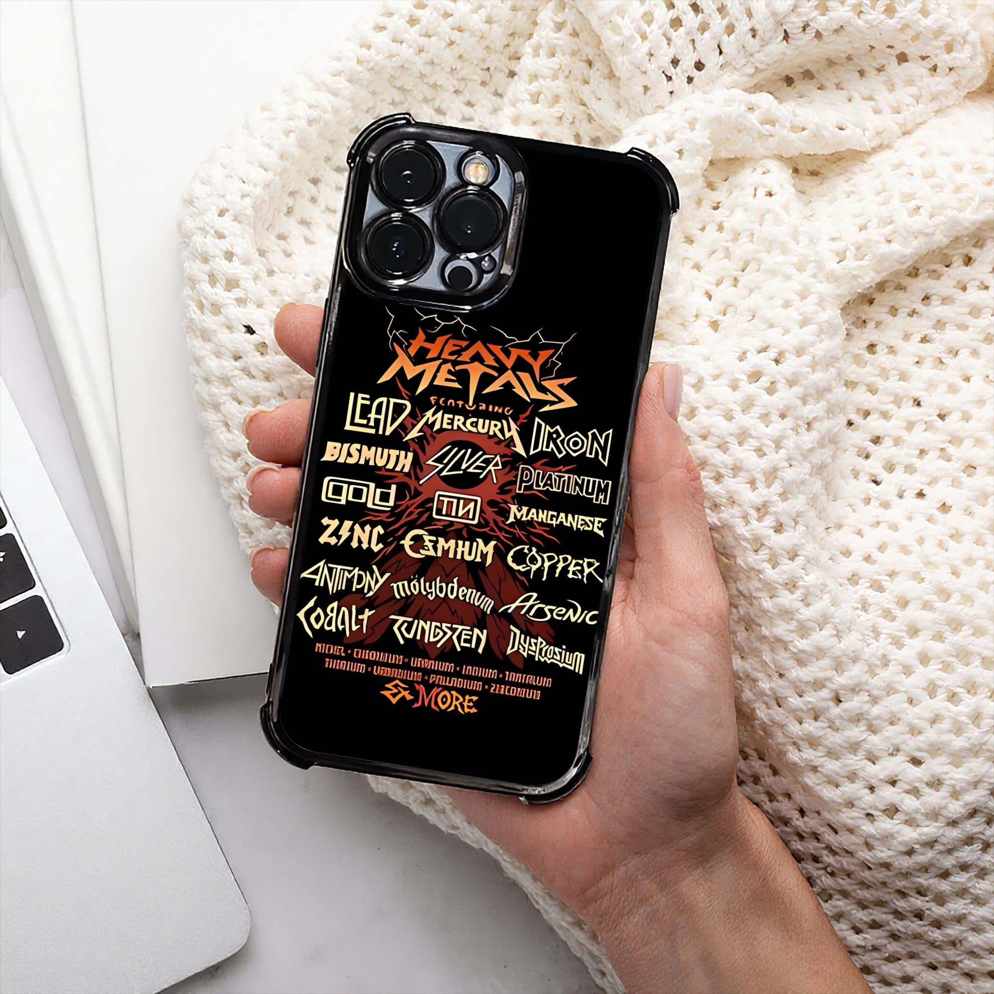 Phone Cases Metal - 패러디 폰 케이스 헤비메탈 도금 공정