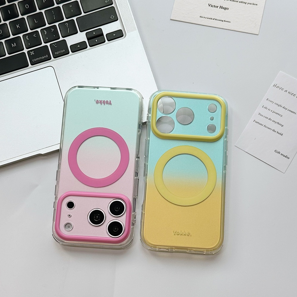 Phone Cases With Camera Cover - 패션 캔디 컬러 다즐 마그세이프 카메라