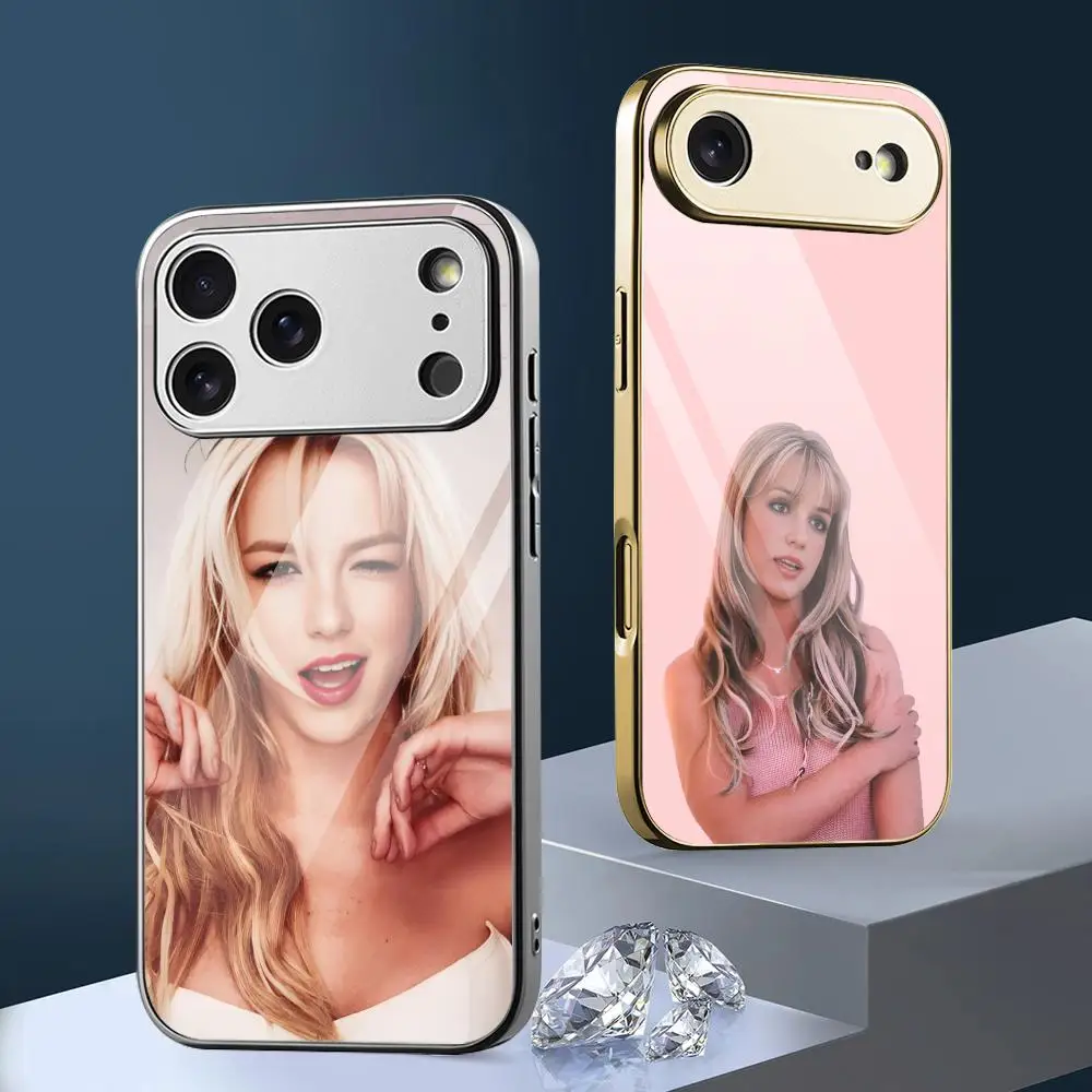 Phone Cases Metal - 브리트니 스피어스 팝스타 폰 케이스 아이폰