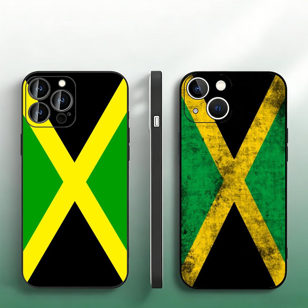 Phone Cases Jamaica - 아이폰 15/14/13/12/11 Pro Max/XR/XS/X/SE용 블랙 소프트