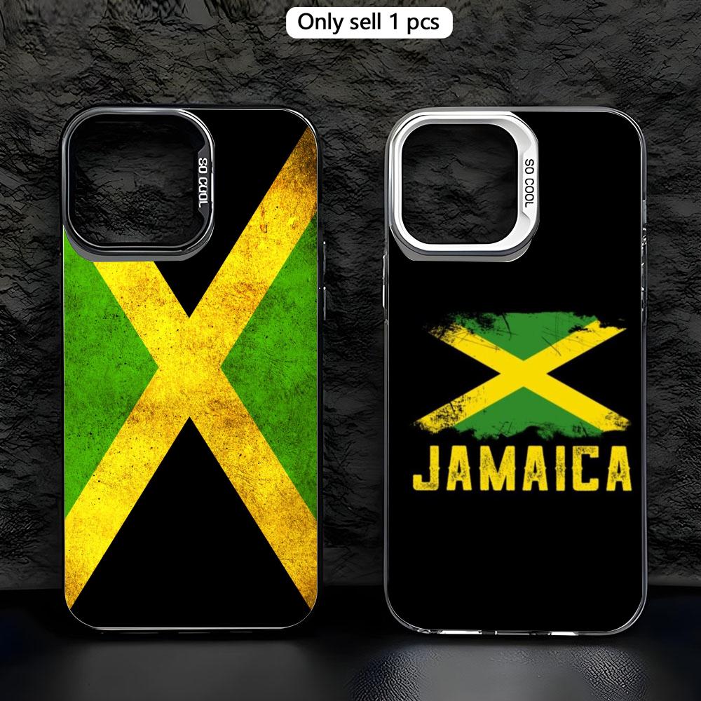 Phone Cases Jamaica - 스포츠 자메이카 국기 풋볼 투명 TPU