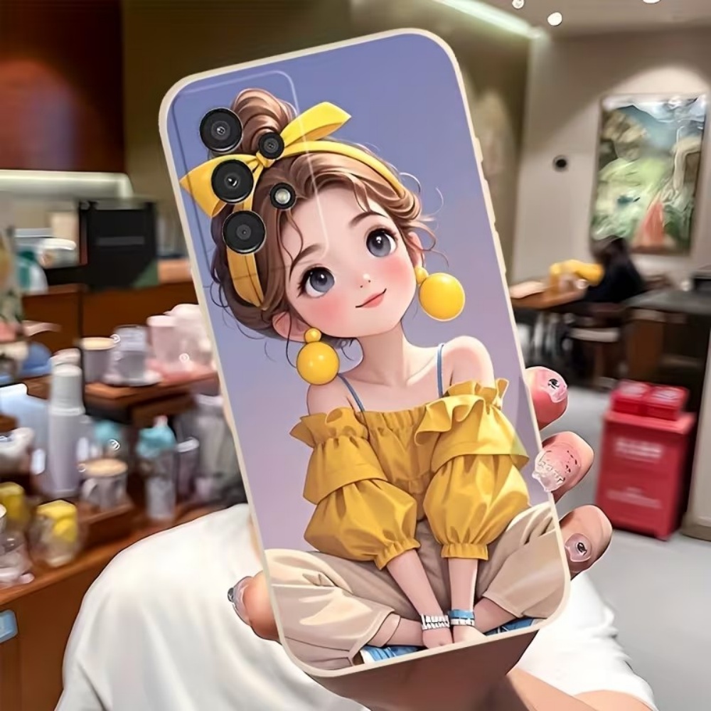 Phone Cases Girly - 귀여운 만화 소녀 패턴 디자인 삼성