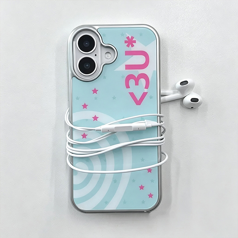 Phone Cases Y2K - Y2K 크리에이티브 스윗 쿨 민트 블루