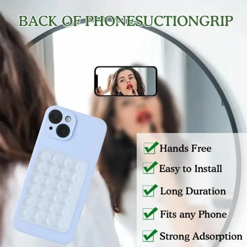 실리콘 흡착식 휴대폰 거치대 매트 다기능 흡착컵 벽걸이 - Phone Cases Apple 리뷰 및 가격