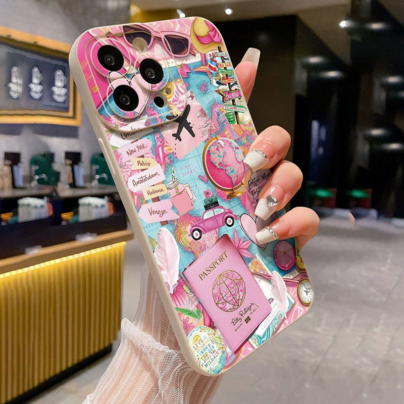 여행용 비행기 프린트 무광택 낙하 방지 폰 케이스 (아 - Phone Cases Drop Proof 리뷰 및 가격