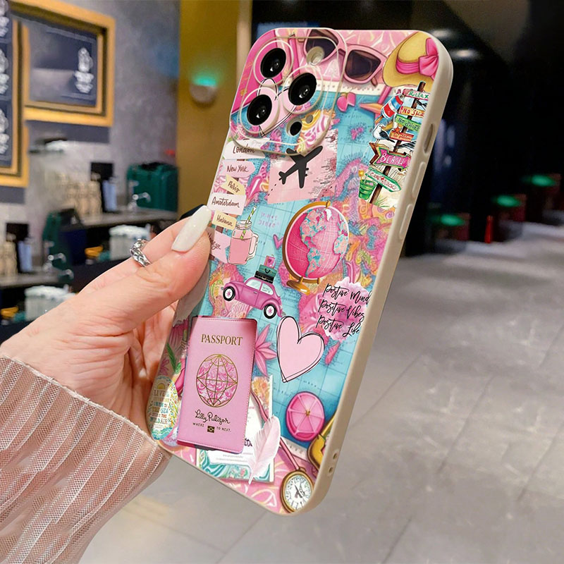 여행용 비행기 프린트 무광택 낙하 방지 폰 케이스 (아 - Phone Cases Drop Proof 리뷰 및 가격