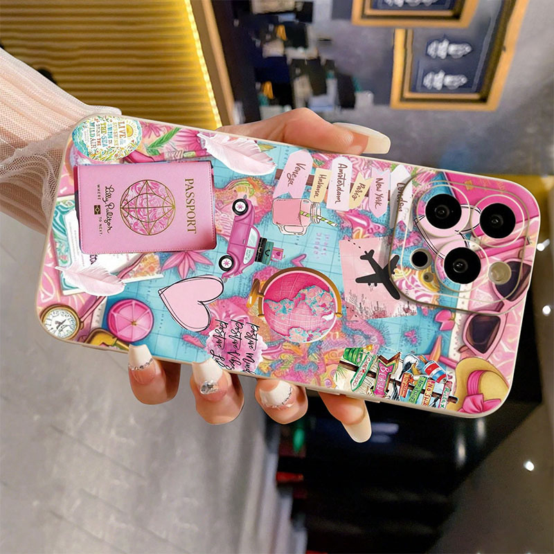 여행용 비행기 프린트 무광택 낙하 방지 폰 케이스 (아 - Phone Cases Drop Proof 리뷰 및 가격