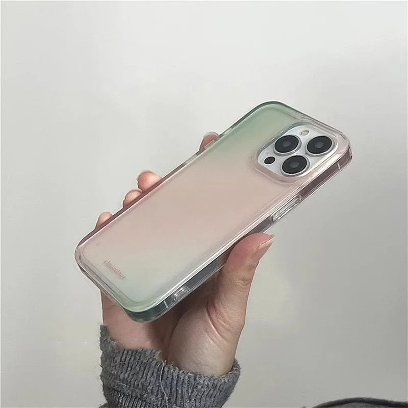 화이트 라이트 어드밴스드 그린 파우더 그라디언트 IMD - Phone Cases Y2K 리뷰 및 가격