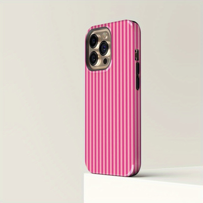 핑크색 바탕에 핑크색 줄무늬가 있는 튼튼한 폰 케이스  - Buy Phone Cases 리뷰 및 가격