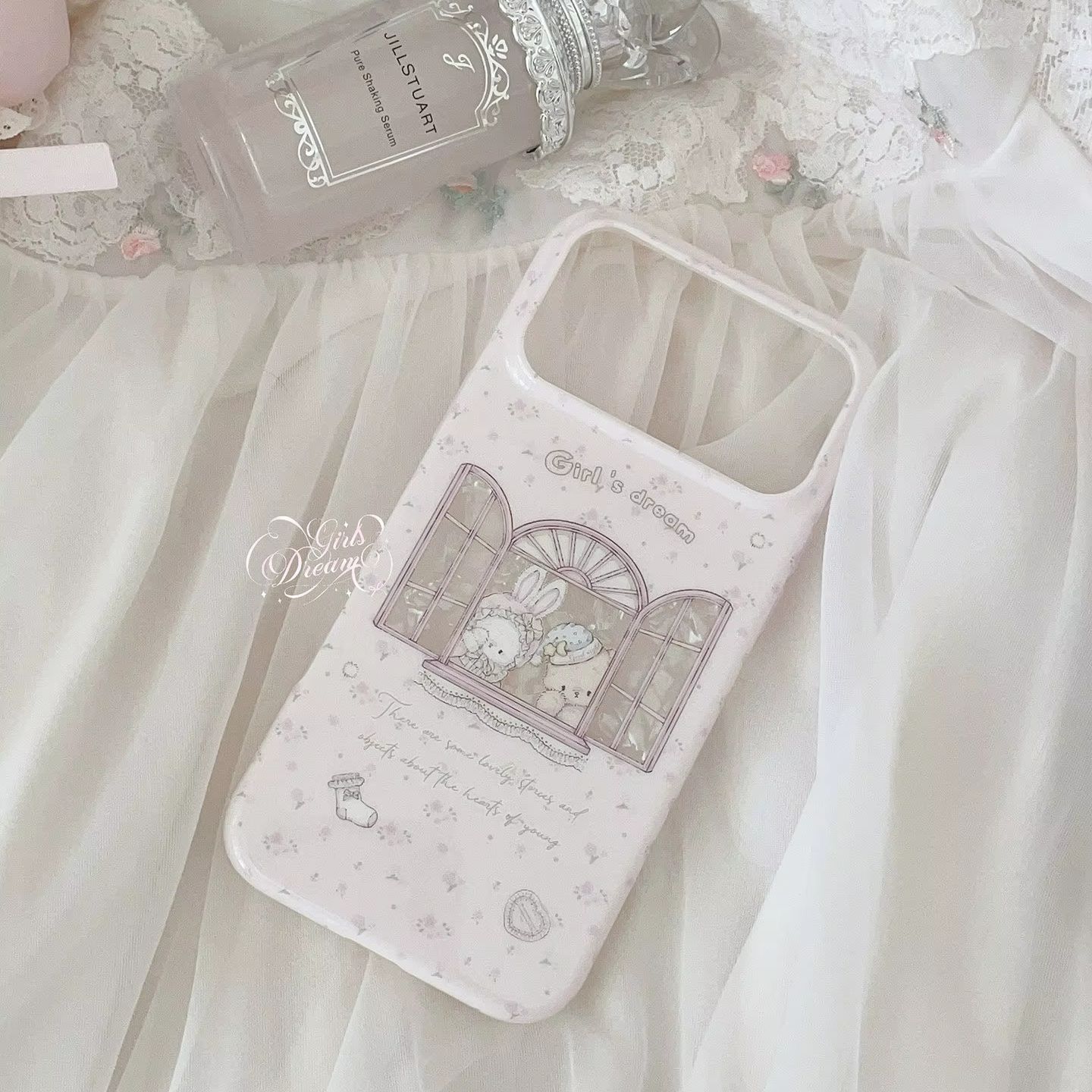 귀여운 토끼곰 꽃무늬 핑크 Y2K 소녀 드림 폰 케이스 - Phone Cases Y2K 리뷰 및 가격