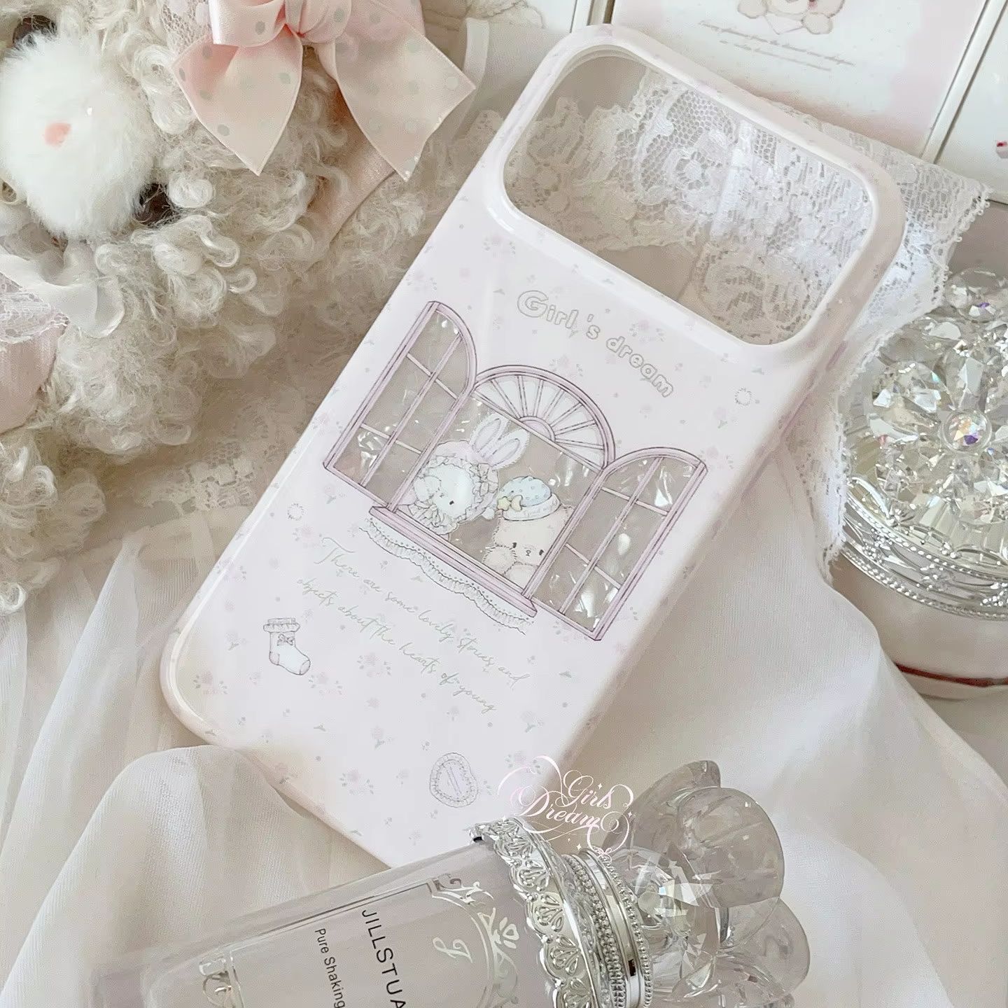 귀여운 토끼곰 꽃무늬 핑크 Y2K 소녀 드림 폰 케이스 - Phone Cases Y2K 리뷰 및 가격