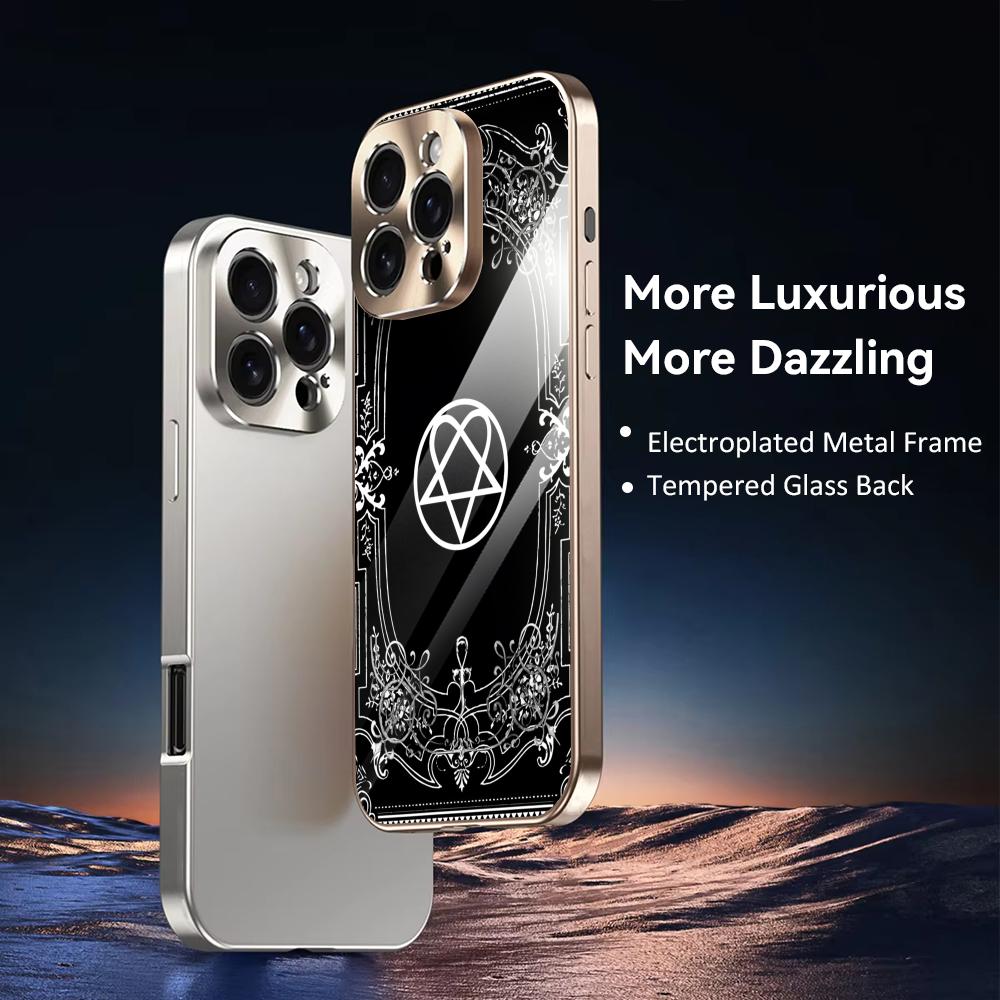 록 밴드 H-HIM 아이폰 17 16 15 14 13  - Phone Cases Metal 리뷰 및 가격