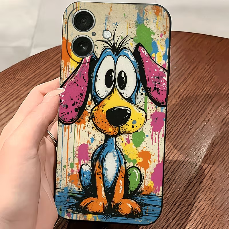 그래피티 컬러 강아지 TPU 폰 케이스 (아이폰 17, - Phone Cases Drop Proof 리뷰 및 가격