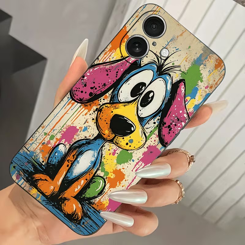 그래피티 컬러 강아지 TPU 폰 케이스 (아이폰 17, - Phone Cases Drop Proof 리뷰 및 가격