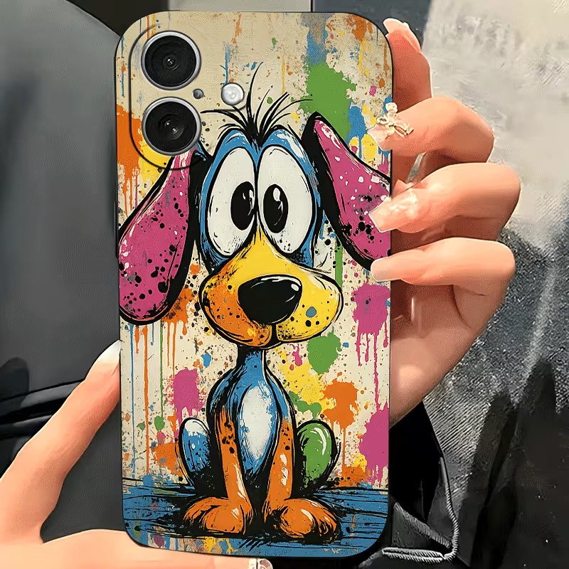 그래피티 컬러 강아지 TPU 폰 케이스 (아이폰 17, - Phone Cases Drop Proof 리뷰 및 가격