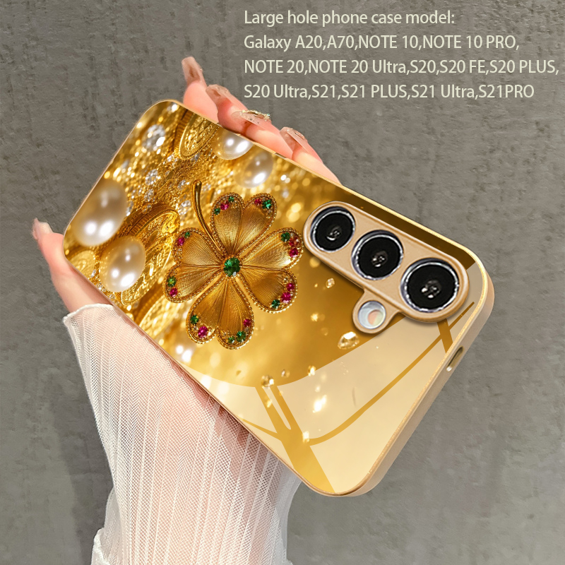 화려한 보석 네잎 패턴 2D 폰 케이스 (삼성 S26  - Phone Cases Metal 리뷰 및 가격