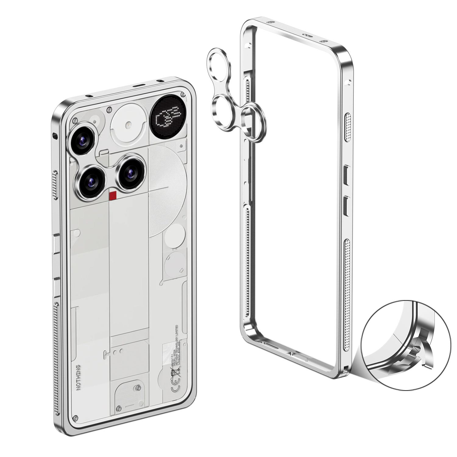 알루미늄 합금 프레임 Nothing Phone 3A P - Heat Dissipation Case 리뷰 및 가격