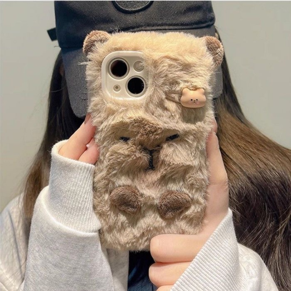 럭셔리 카피바라 플러피 퍼 폰 케이스 아이폰17 에어  - Phone Cases Apple 리뷰 및 가격