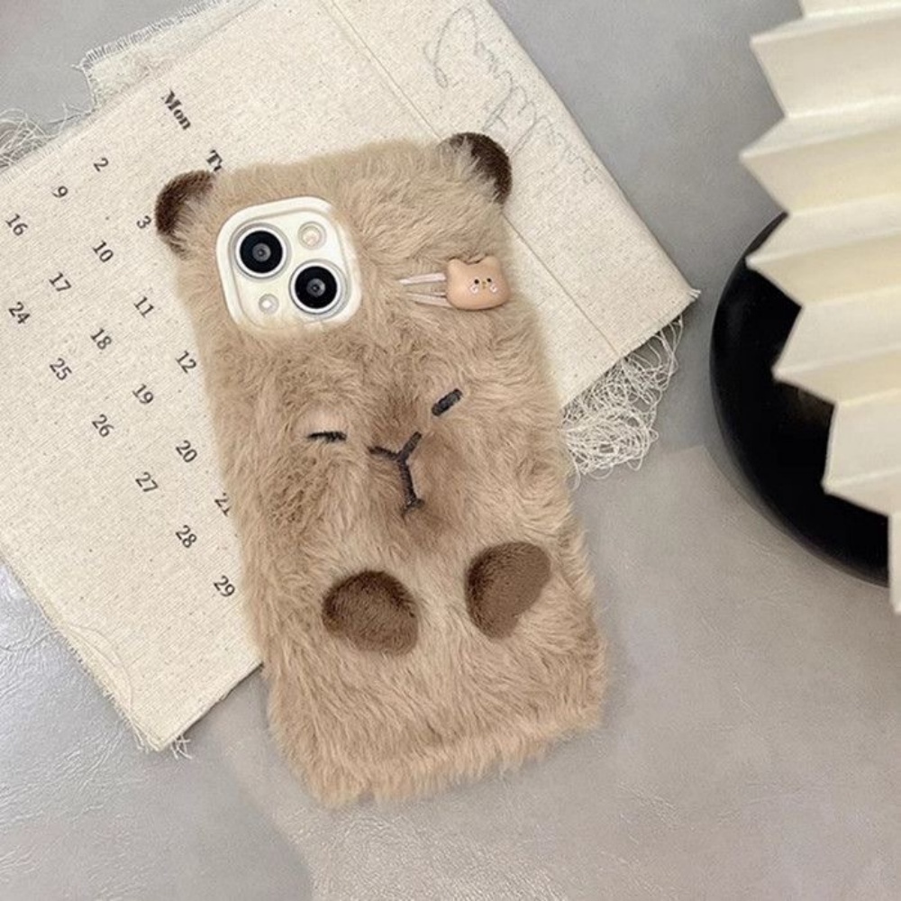 럭셔리 카피바라 플러피 퍼 폰 케이스 아이폰17 에어  - Phone Cases Apple 리뷰 및 가격