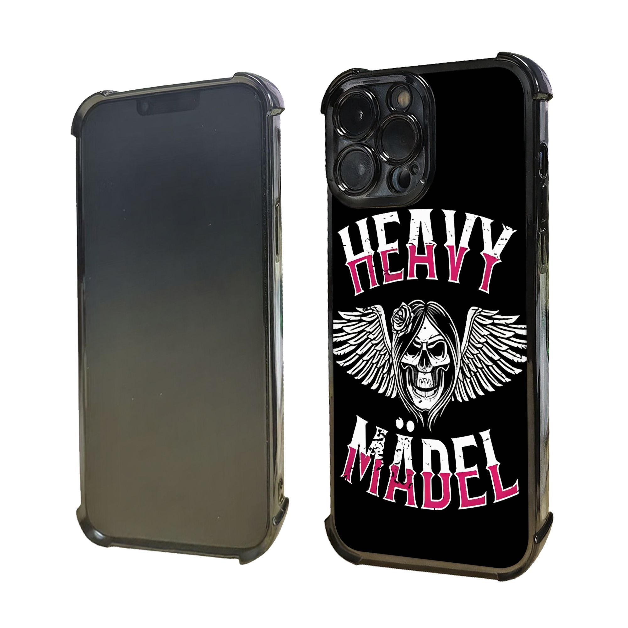 스컬 바이커 걸 여성용 자전거 폰 케이스 헤비메탈 전기 - Phone Cases Metal 리뷰 및 가격