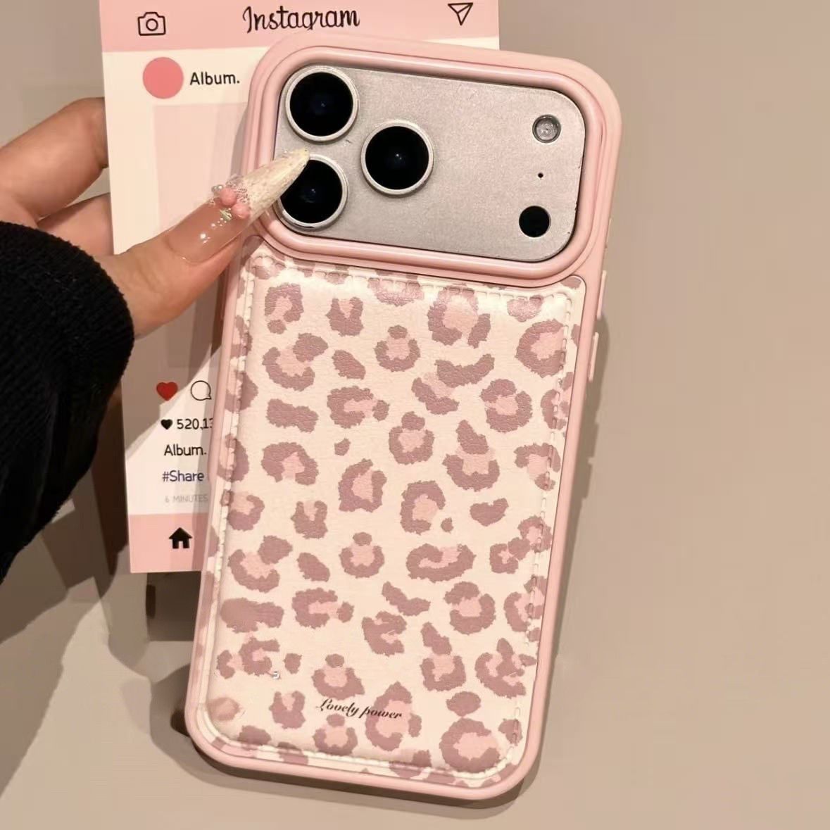 심플한 한국 핑크 레트로 레오파드 패턴 아이폰 17 A - Phone Cases Drop Proof 리뷰 및 가격