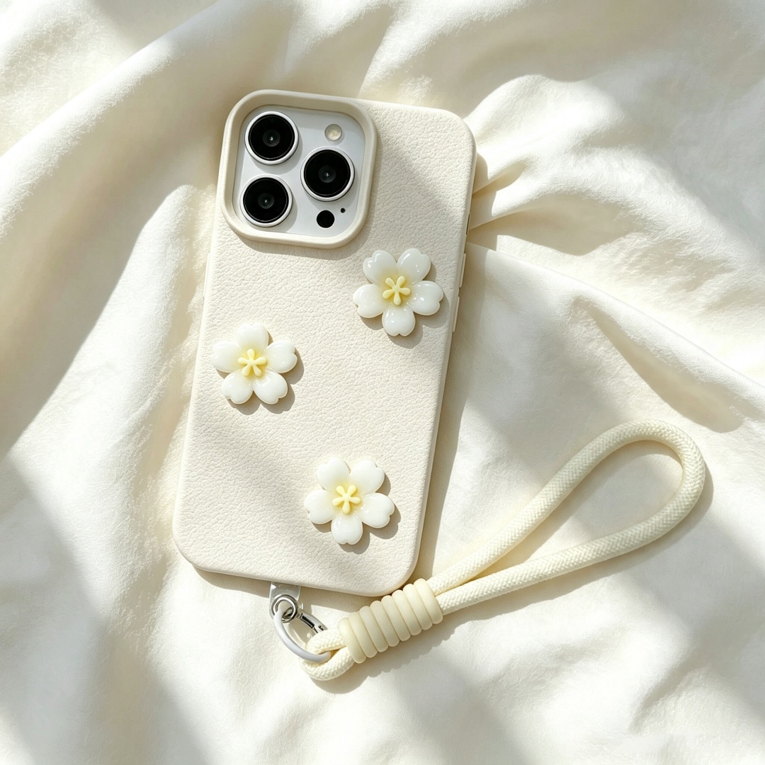 걸리쉬 3D 벚꽃 소프트 폰 케이스 아이폰 17 14  - Phone Cases Girly 리뷰 및 가격