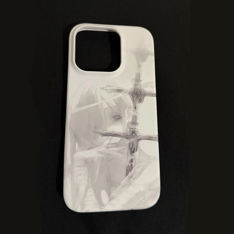 아름다운 애니메이션 소녀 검 무늬 멋진 젤리 폰 케이스 - Phone Cases Girly 리뷰 및 가격