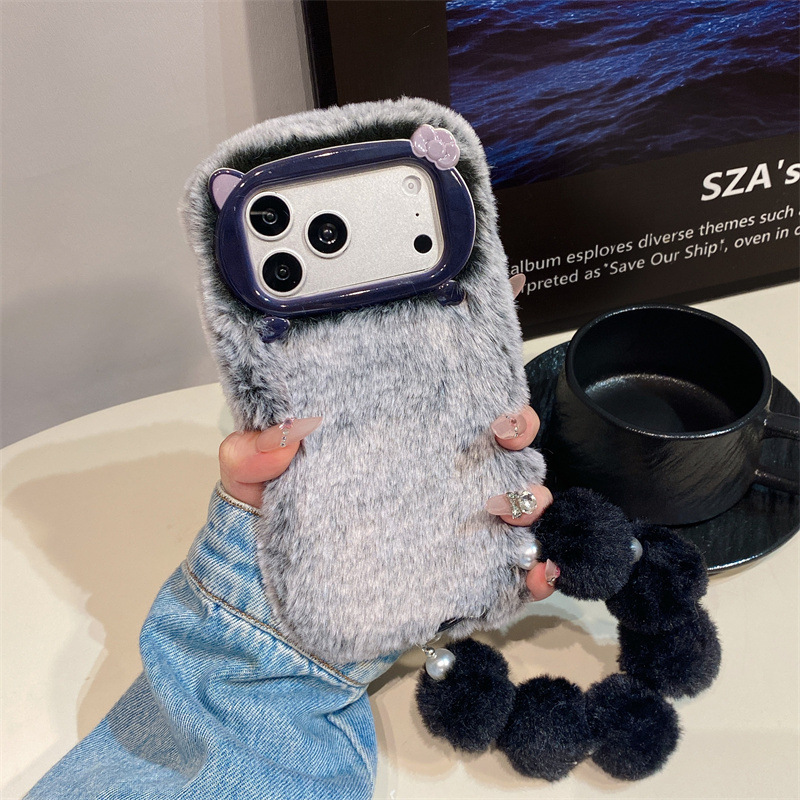 고급 솔리드 컬러 퍼리 플러시 폰 케이스 (아이폰 17 - Phone Cases Iphone 15 Pro Max 리뷰 및 가격