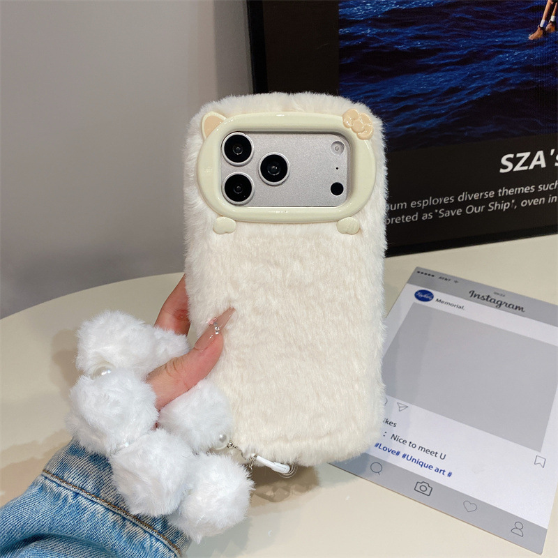 고급 솔리드 컬러 퍼리 플러시 폰 케이스 (아이폰 17 - Phone Cases Iphone 15 Pro Max 리뷰 및 가격