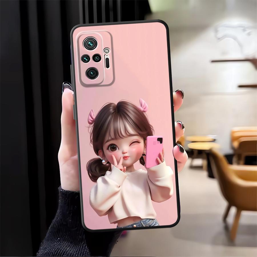 만화 소녀 패턴 푼다 폰 커버 케이스 (샤오미 레드미  - Phone Cases Girly 리뷰 및 가격