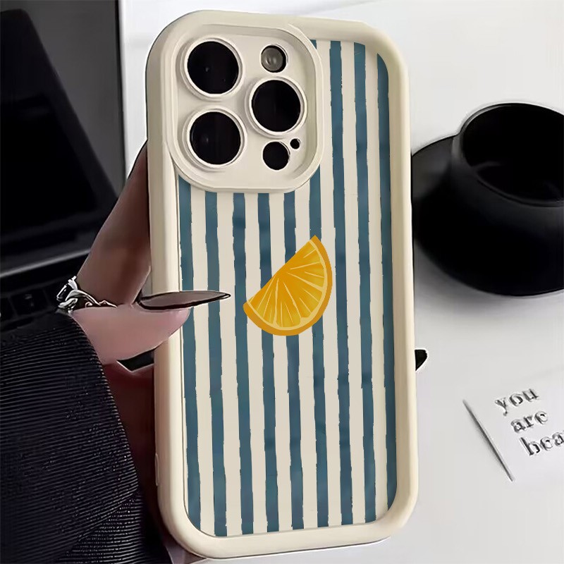줄무늬 레몬 슬라이스 패턴 아이폰 17 16 15 14 - Phone Cases Otterbox 리뷰 및 가격