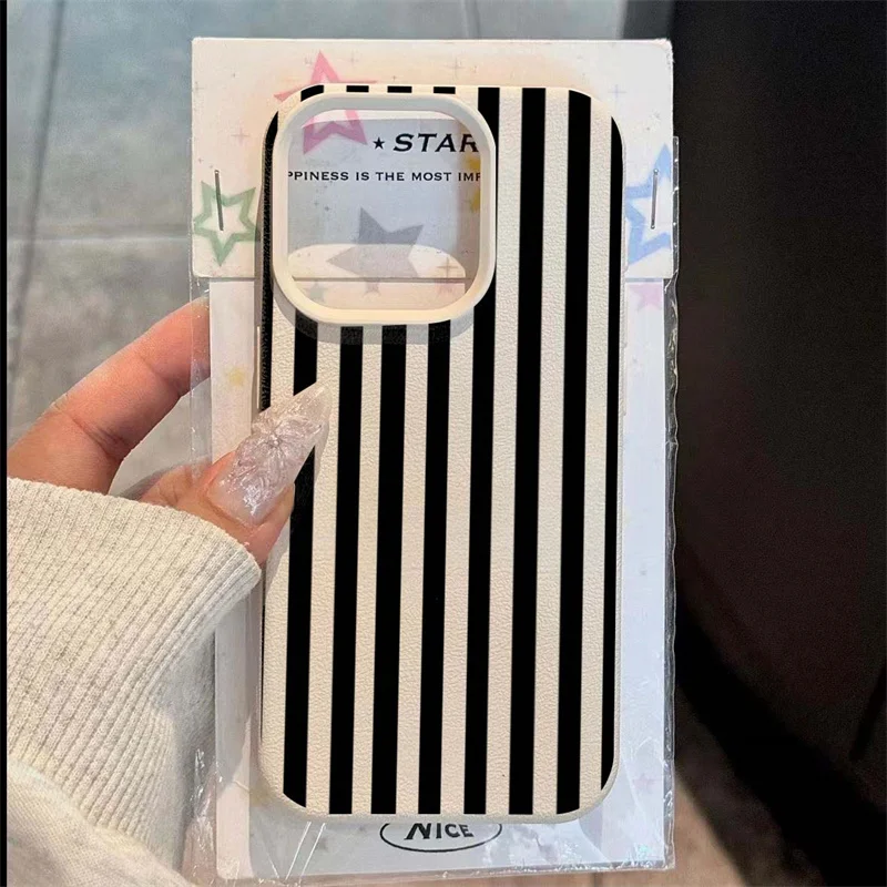 화려한 스트라이프 미니멀리스트 INS 커플 폰 케이스  - Phone Cases Otterbox 리뷰 및 가격