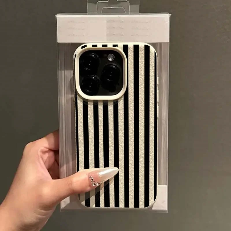 화려한 스트라이프 미니멀리스트 INS 커플 폰 케이스  - Phone Cases Otterbox 리뷰 및 가격