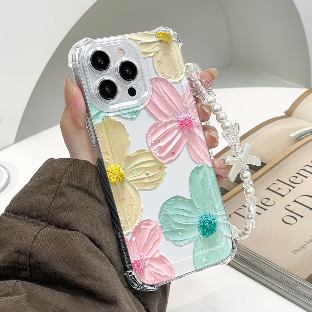 화려한 꽃무늬 투명 TPU 4코너 낙하방지 폰 케이스  - Phone Cases Drop Proof 리뷰 및 가격