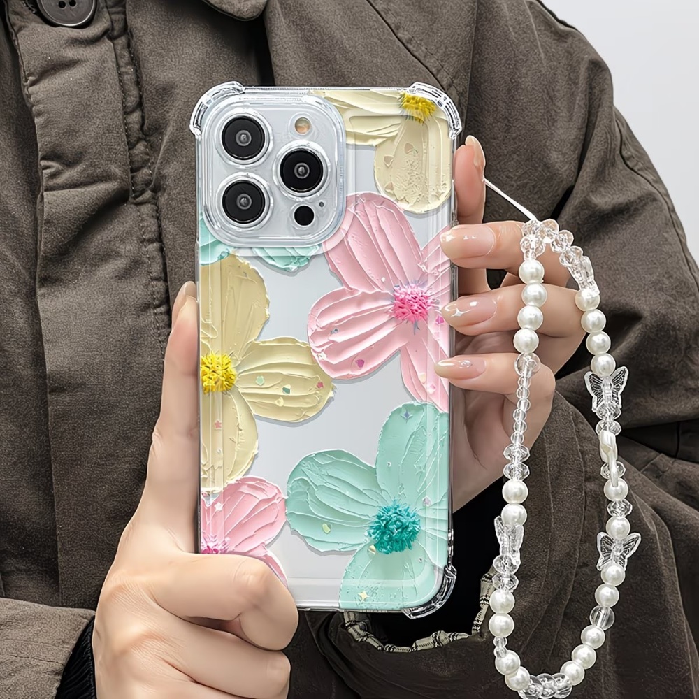화려한 꽃무늬 투명 TPU 4코너 낙하방지 폰 케이스  - Phone Cases Drop Proof 리뷰 및 가격