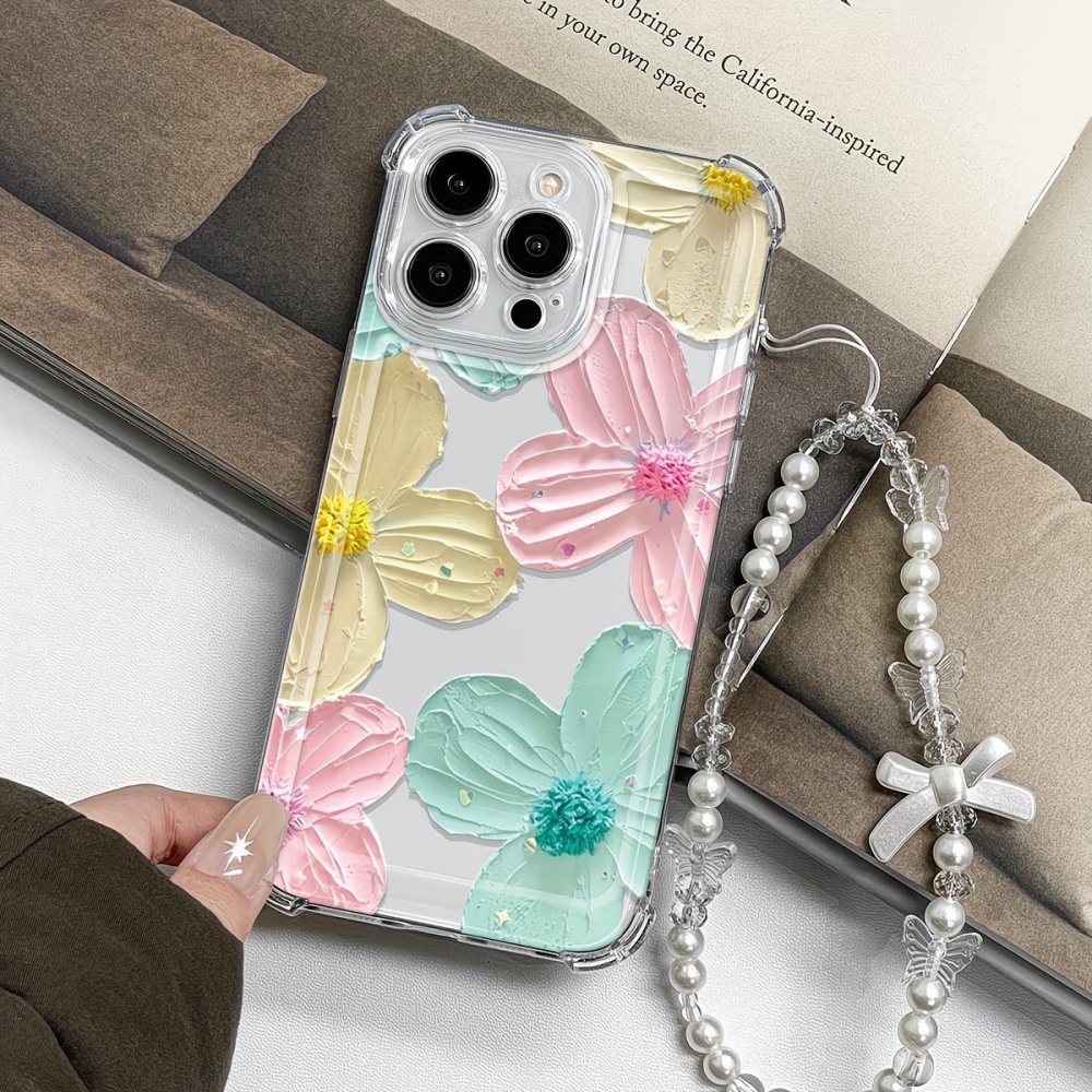 화려한 꽃무늬 투명 TPU 4코너 낙하방지 폰 케이스  - Phone Cases Drop Proof 리뷰 및 가격