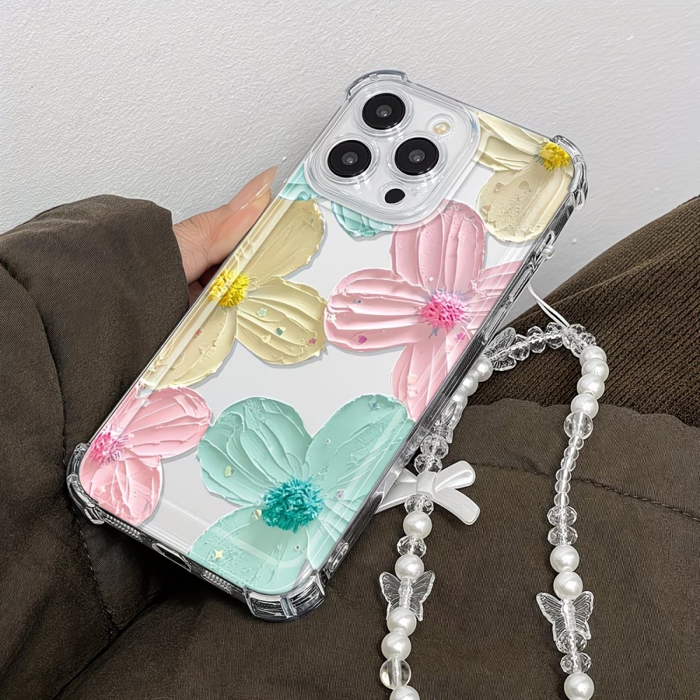 화려한 꽃무늬 투명 TPU 4코너 낙하방지 폰 케이스  - Phone Cases Drop Proof 리뷰 및 가격