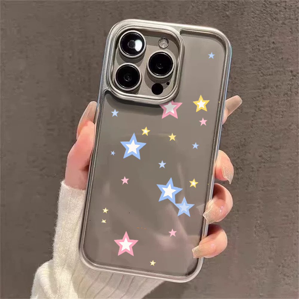 Y2K 스타즈 패션 클리어 케이스 아이폰 15 프로 맥 - Phone Cases Y2K 리뷰 및 가격