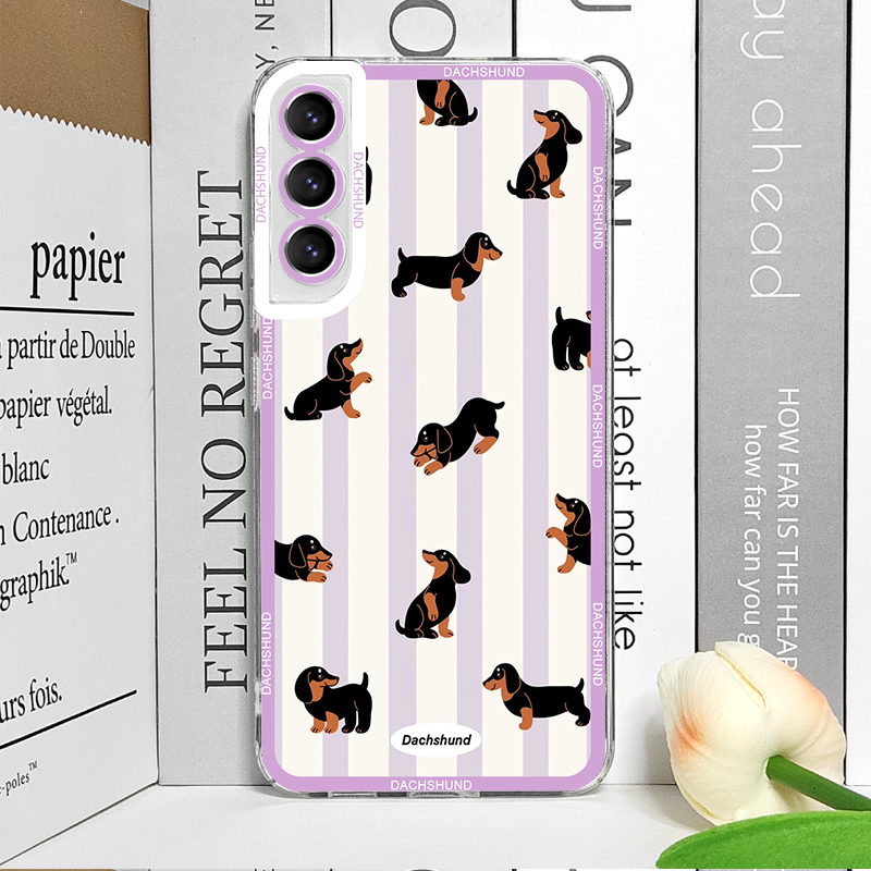 귀여운 닥스훈트 강아지 무늬 프린트 소프트 케이스, 삼 - Phone Cases Galaxy S25 리뷰 및 가격