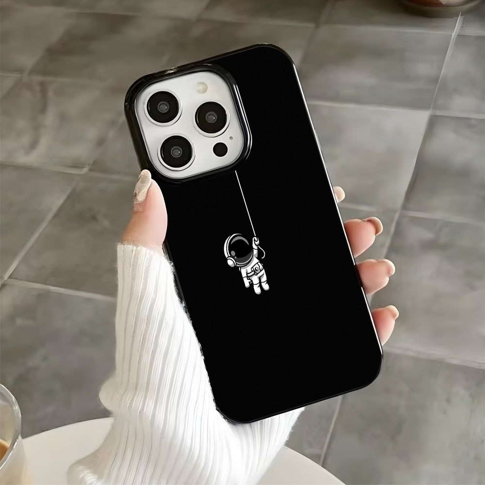 우주인 패턴의 검은색 휴대폰 케이스, 아이폰 18 17 - Phone Cases Drop Proof 리뷰 및 가격