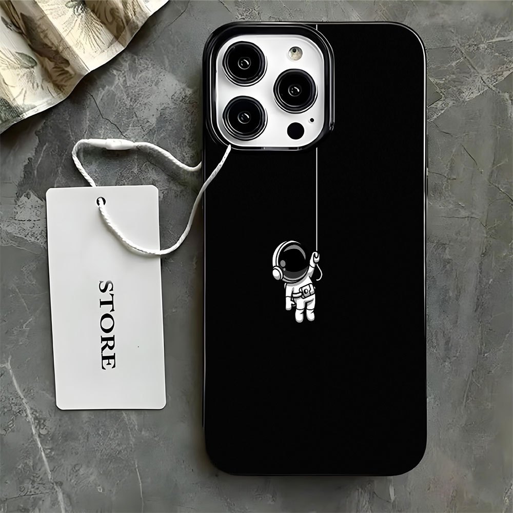 우주인 패턴의 검은색 휴대폰 케이스, 아이폰 18 17 - Phone Cases Drop Proof 리뷰 및 가격