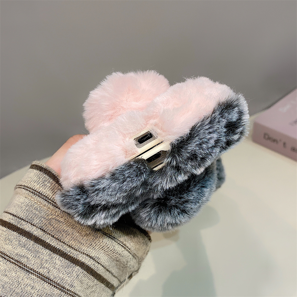 귀여운 토끼 귀 플러피 스탠드 폰 케이스 삼성 갤럭시  - Phone Cases Galaxy S25 리뷰 및 가격