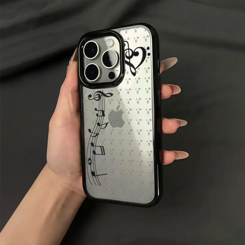새롭고 사랑스러운 INS 스타일 만화 소녀 음표 별 모 - Phone Cases Girly 리뷰 및 가격