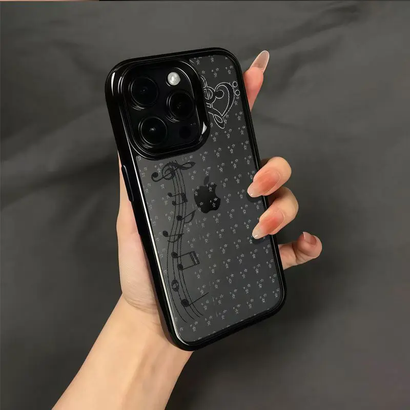 새롭고 사랑스러운 INS 스타일 만화 소녀 음표 별 모 - Phone Cases Girly 리뷰 및 가격