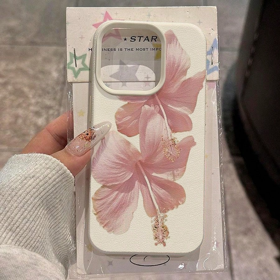핑크 히비스커스 우아한 고급스러운 디자인 폰 케이스 ( - Phone Cases Drop Proof 리뷰 및 가격