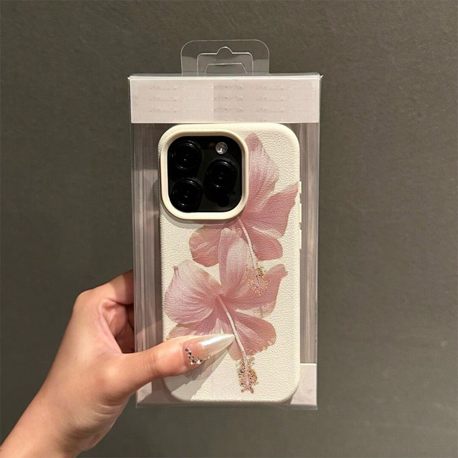 핑크 히비스커스 우아한 고급스러운 디자인 폰 케이스 ( - Phone Cases Drop Proof 리뷰 및 가격
