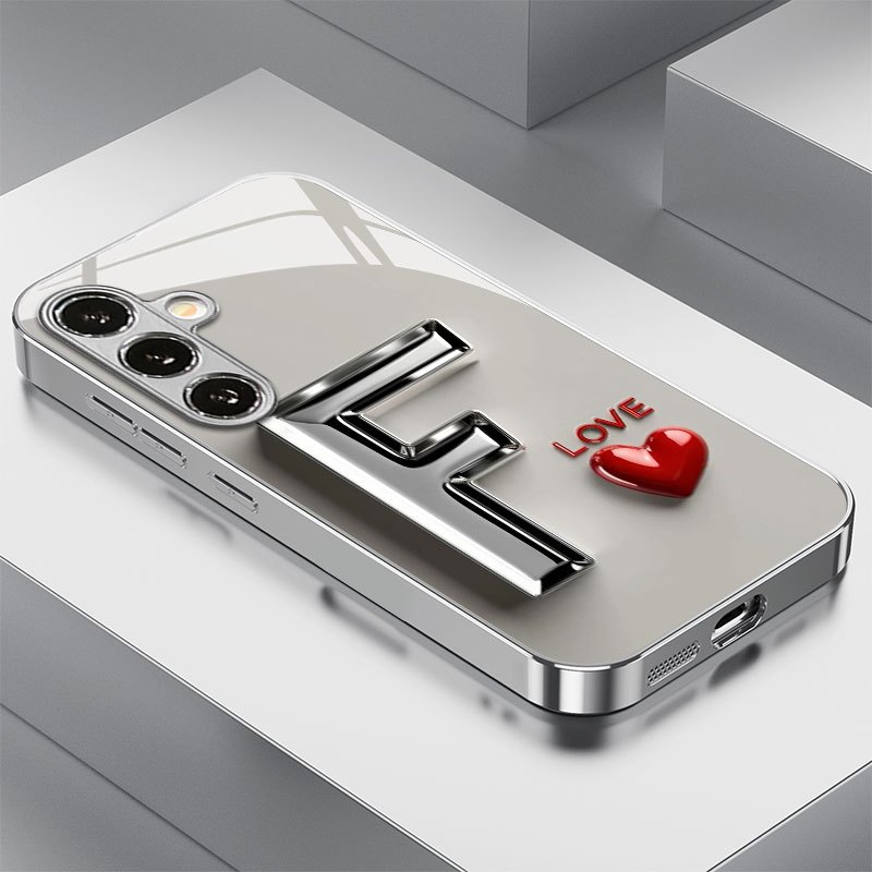 사랑스러운 메탈 문자 F 패턴 유리 폰 케이스, 삼성  - Phone Cases Metal 리뷰 및 가격