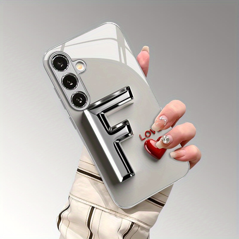 사랑스러운 메탈 문자 F 패턴 유리 폰 케이스, 삼성  - Phone Cases Metal 리뷰 및 가격