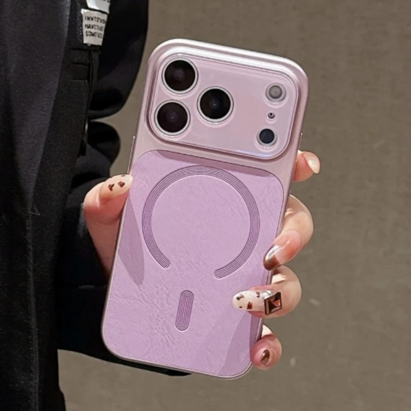 럭셔리 가죽 질감의 클래식 맥세이프 마그네틱 폰 케이스 - Buy Phone Cases 리뷰 및 가격